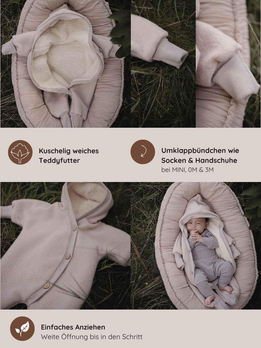 Teddy Snuggle Suit boiled wool