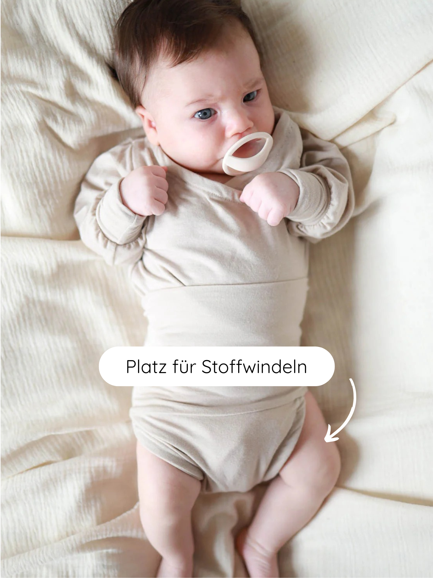 Loopbody in misto cashmere - Sabbia