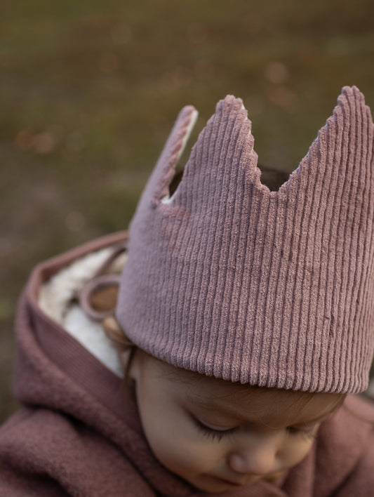 Birthday crown wide corduroy rosewood