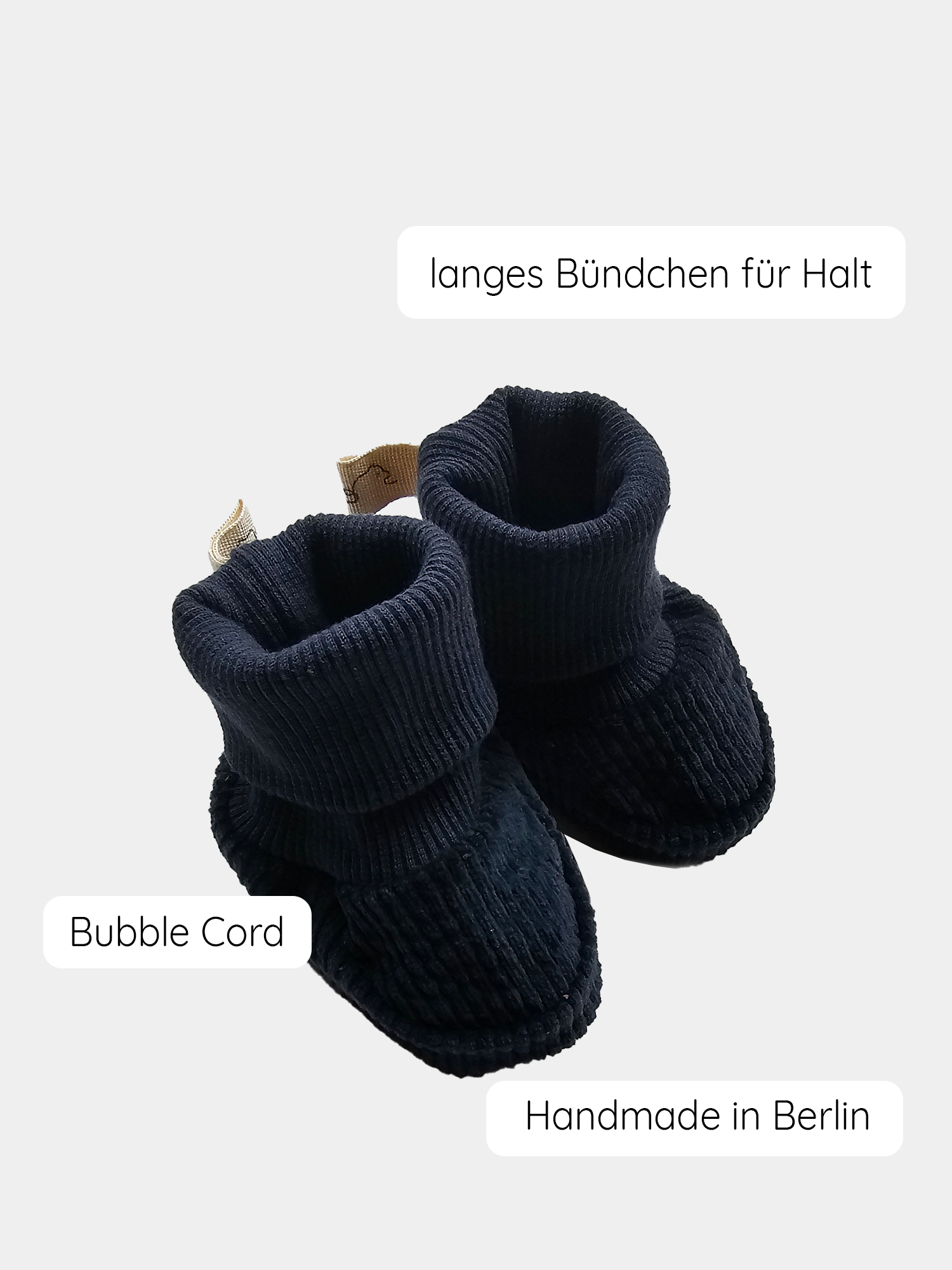 Babybooties Breitcord - Marine