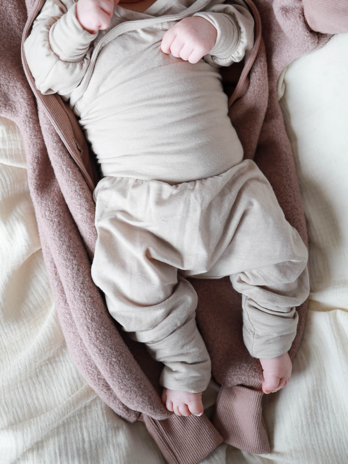 Babyknicker Kaschmir-Mix - Sand