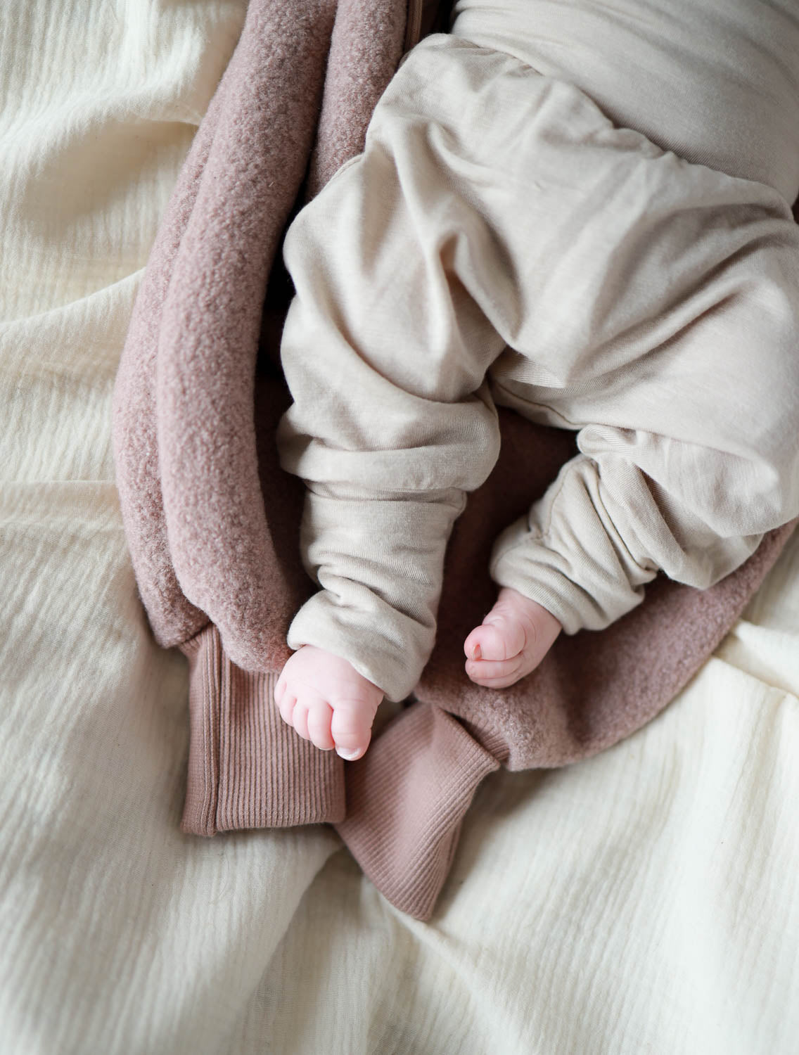 Babyknicker Kaschmir-Mix - Sand