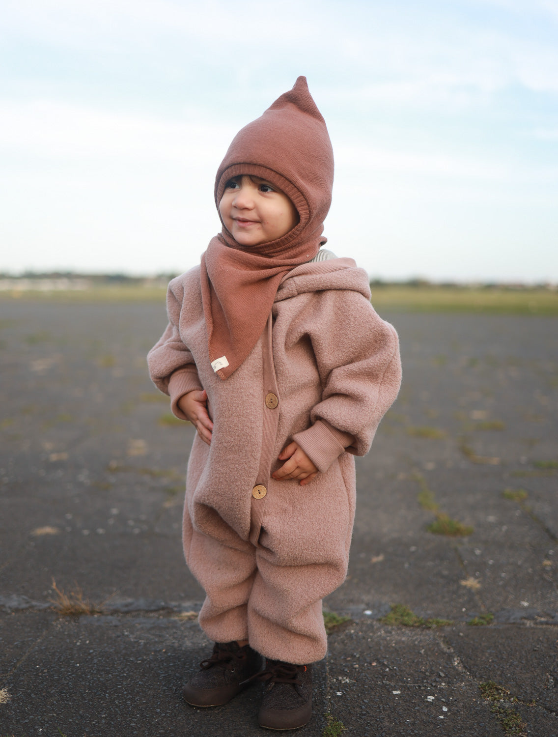 Wollwalk Overall für Kinder von petit cochon. Handgenäht in Berlin.