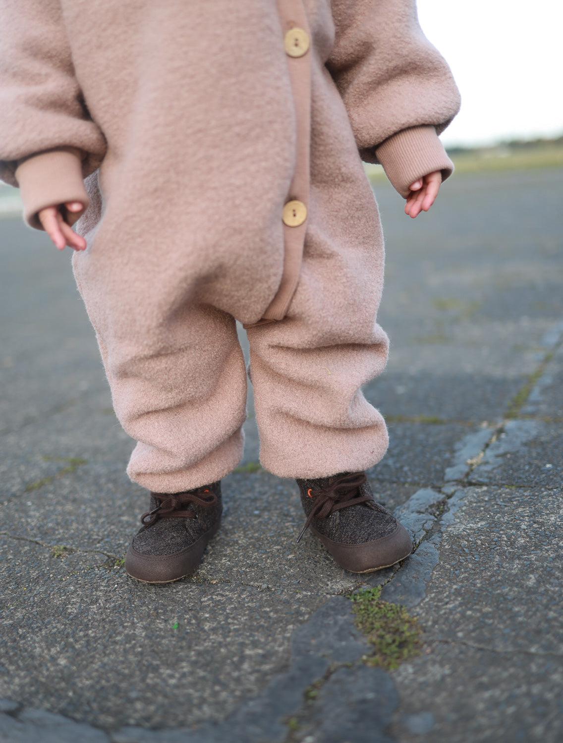 Cuddle suit woolwalk - powder