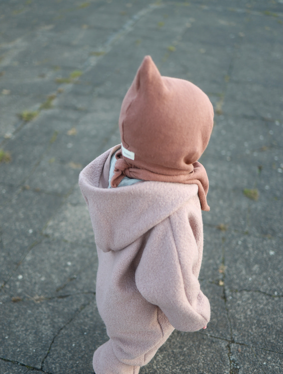Cuddle suit woolwalk - powder