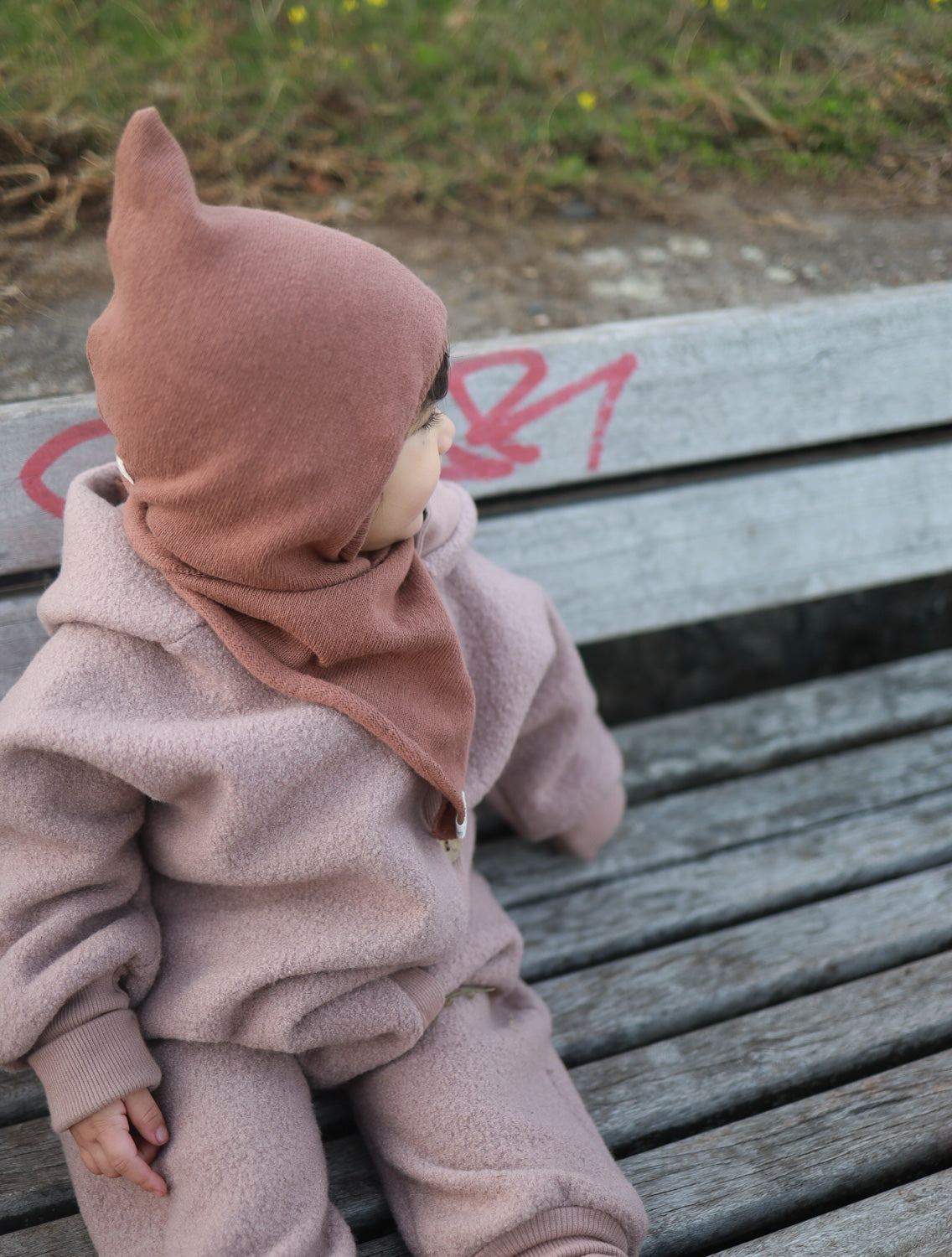 Cuddle suit woolwalk - powder