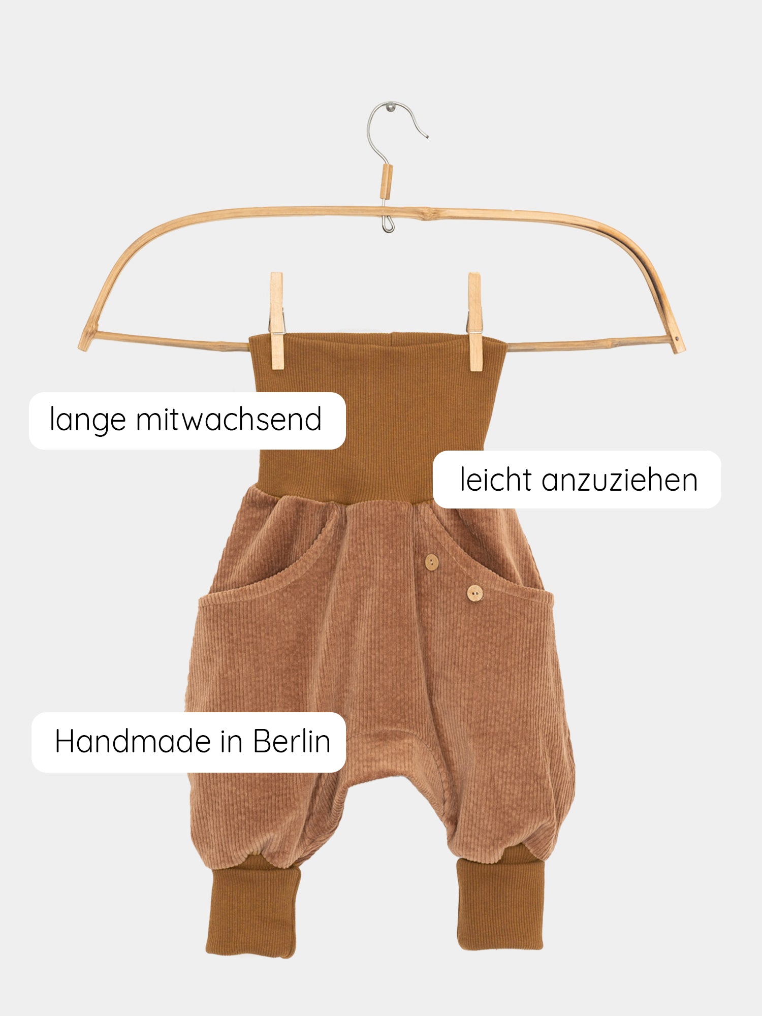 Knickerbocker Breitcord Stretch - Weizen