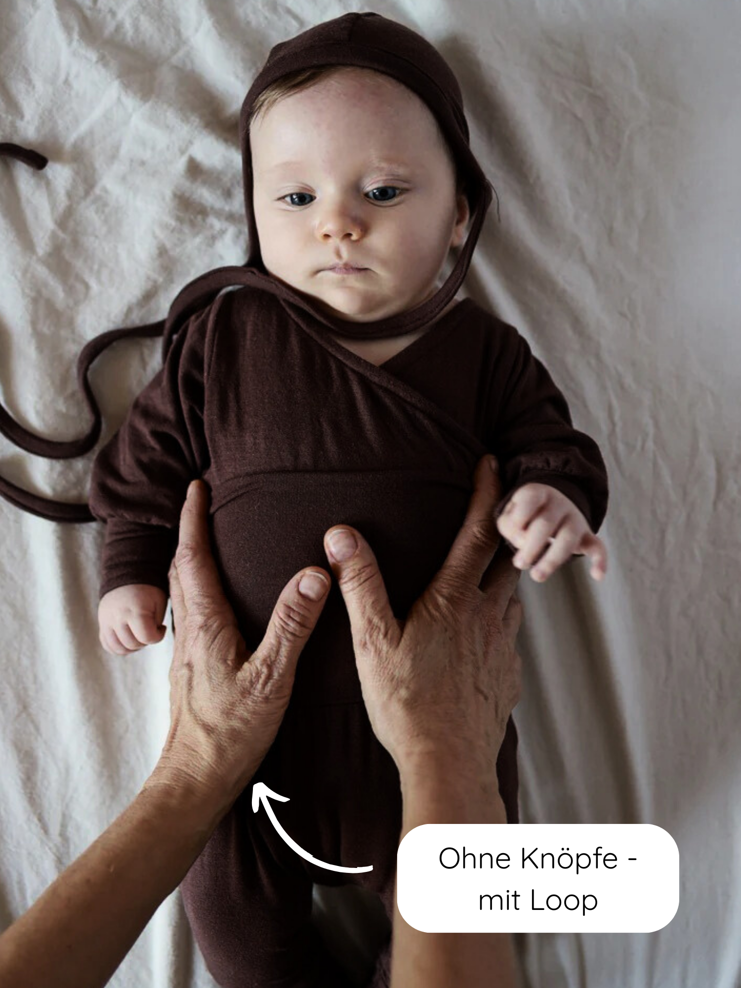 Loopbpdy in viscosa di bambù - cioccolato fondente