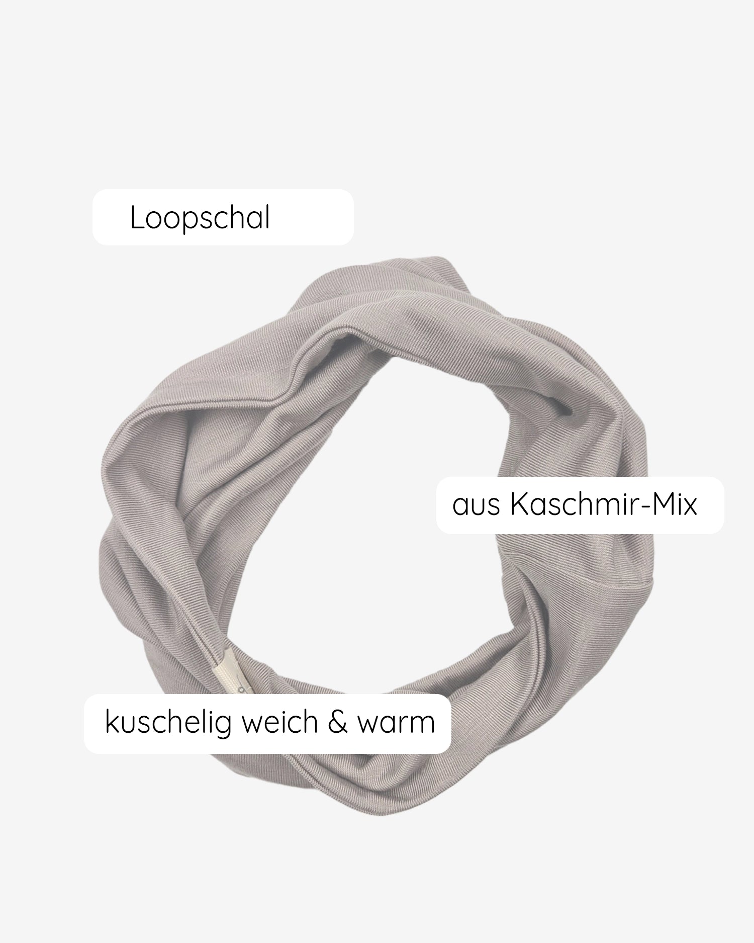 Loopschal Kaschmir-Mix - Sand