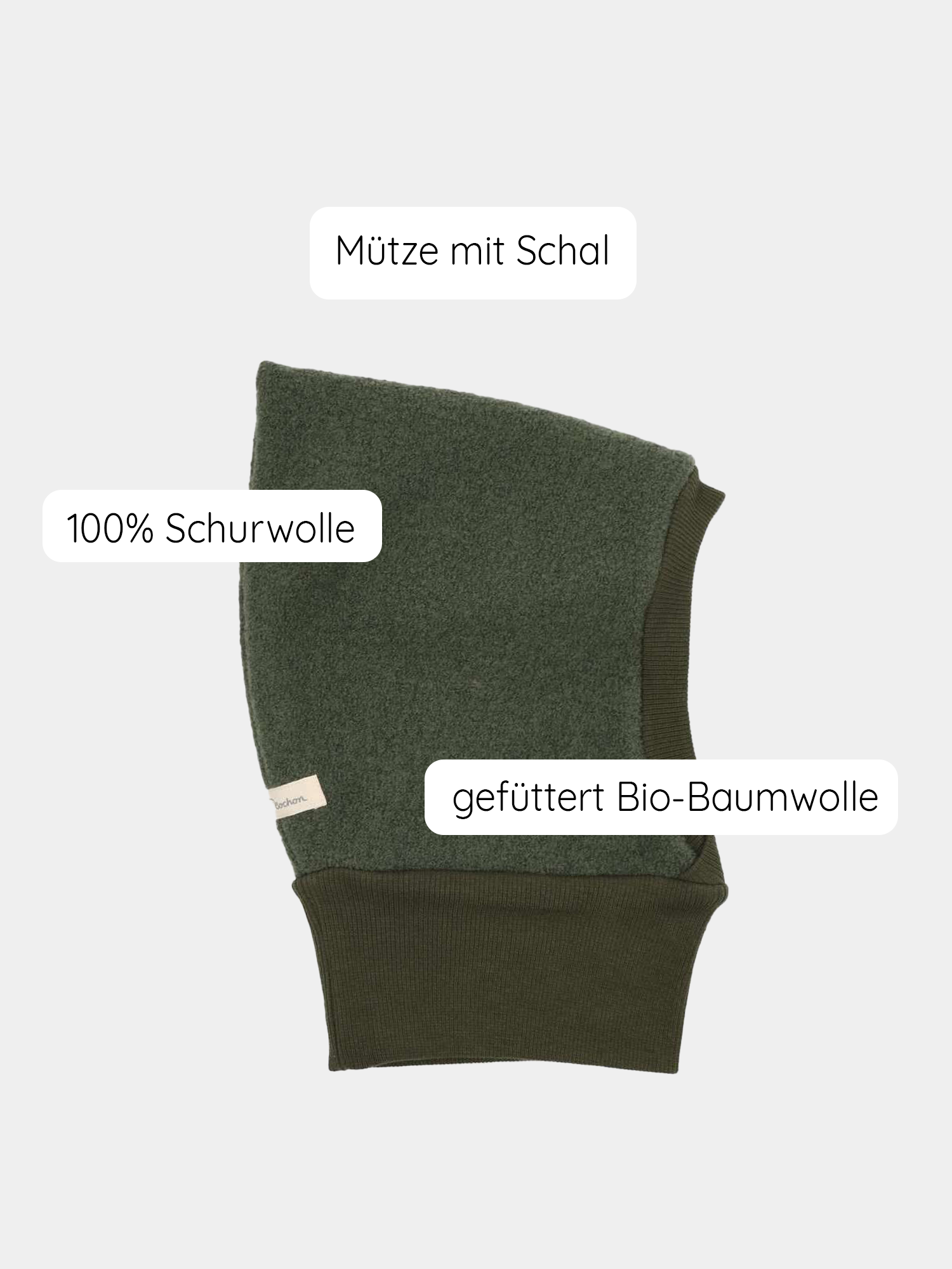 Slip-on hat woolwalk - avocado