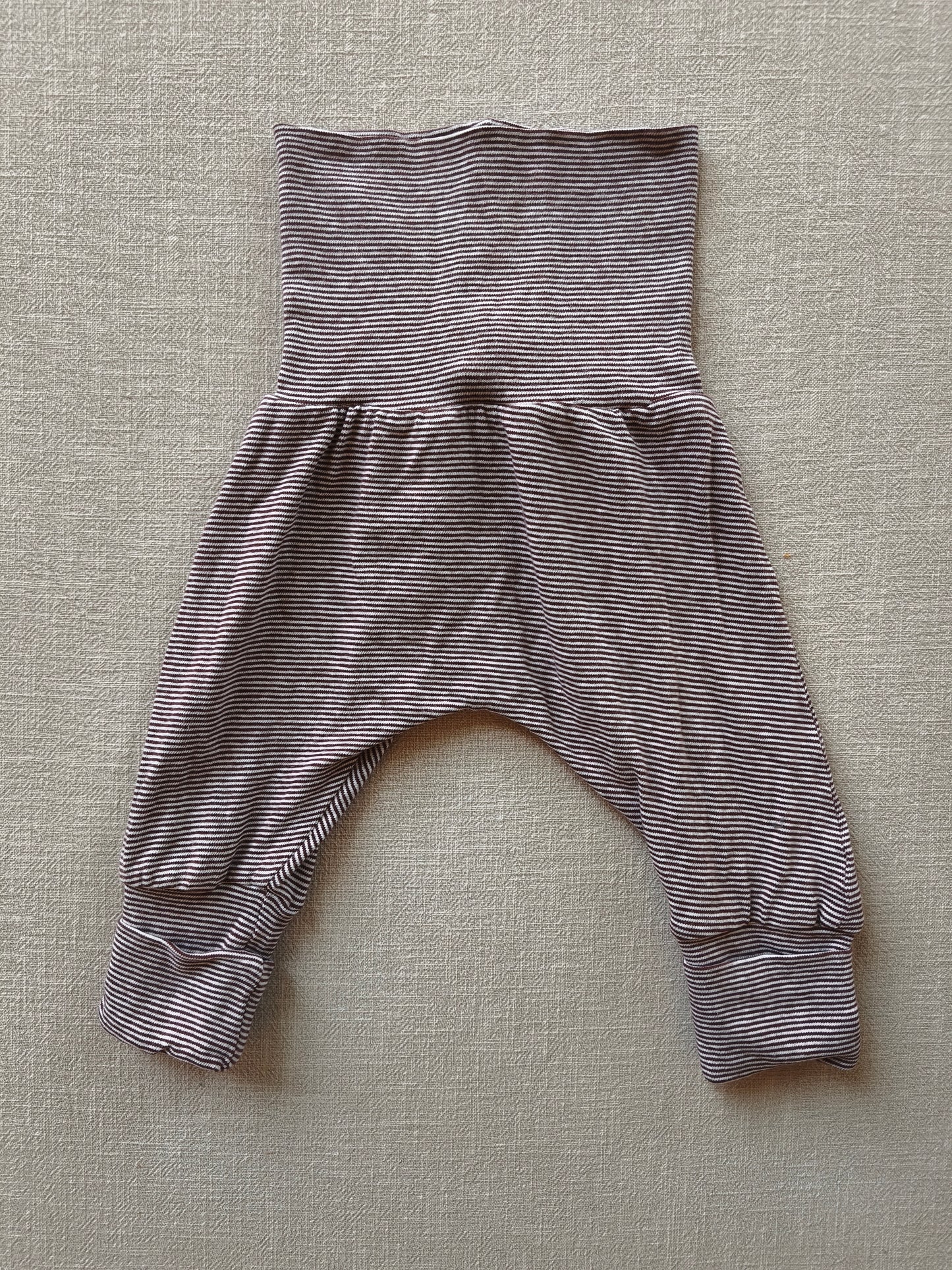 Babyknicker Baumwoll Ringel Schoko Gr 0M