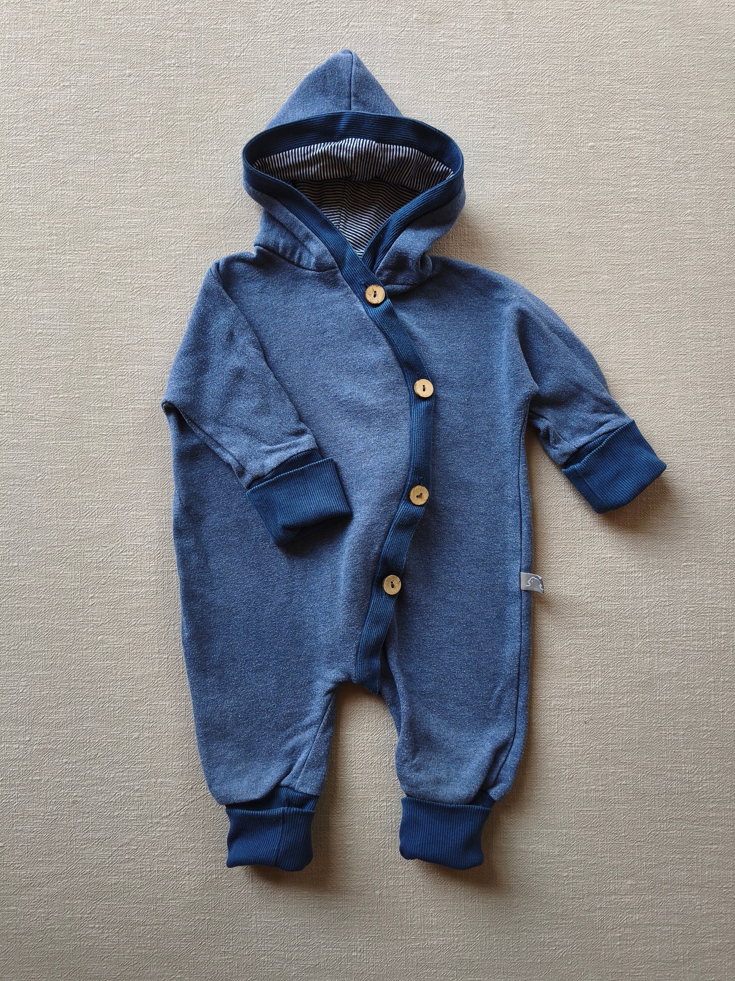 Kuschelanzug Sweat Blaubeere Gr 6M