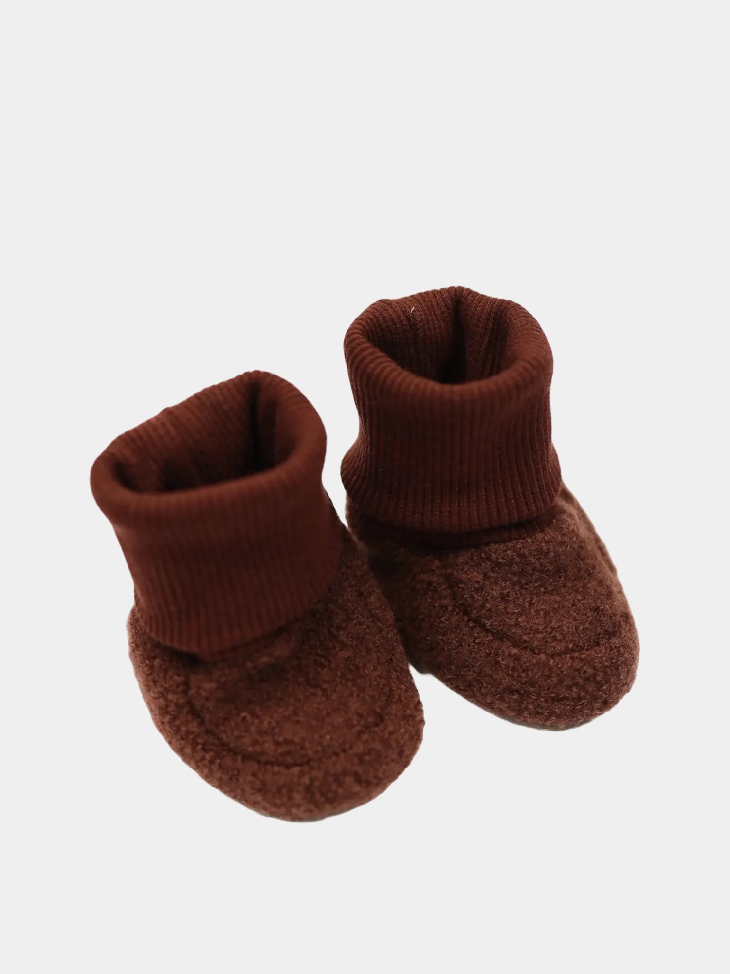 Baby booties woolwalk chestnut