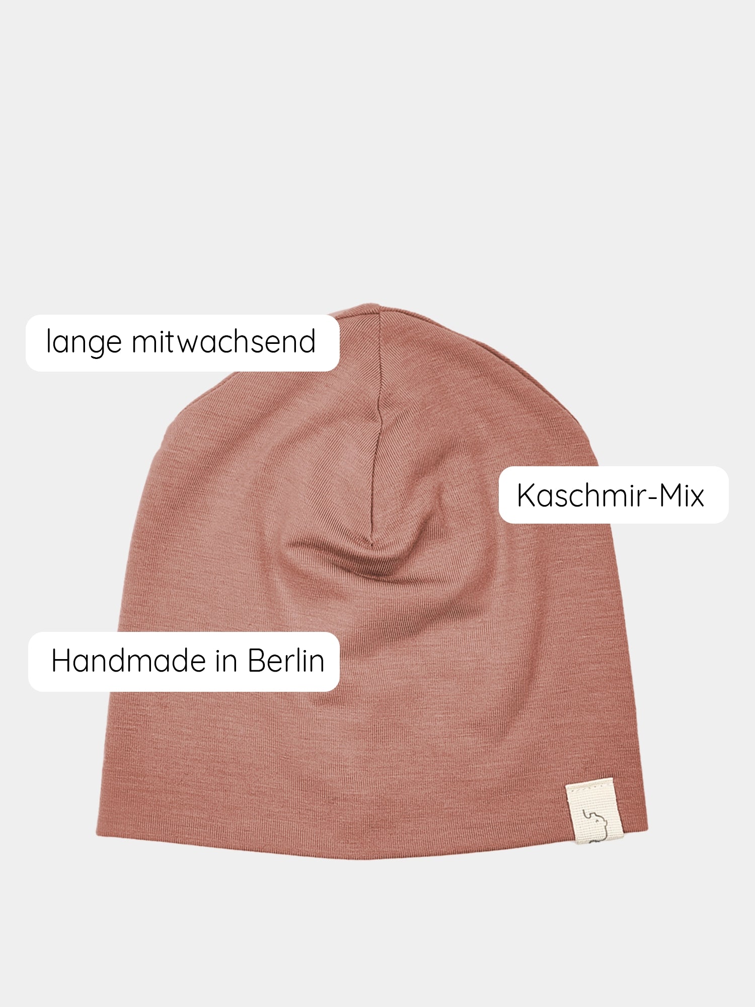 Beanie Kaschmir-Mix - Zimt