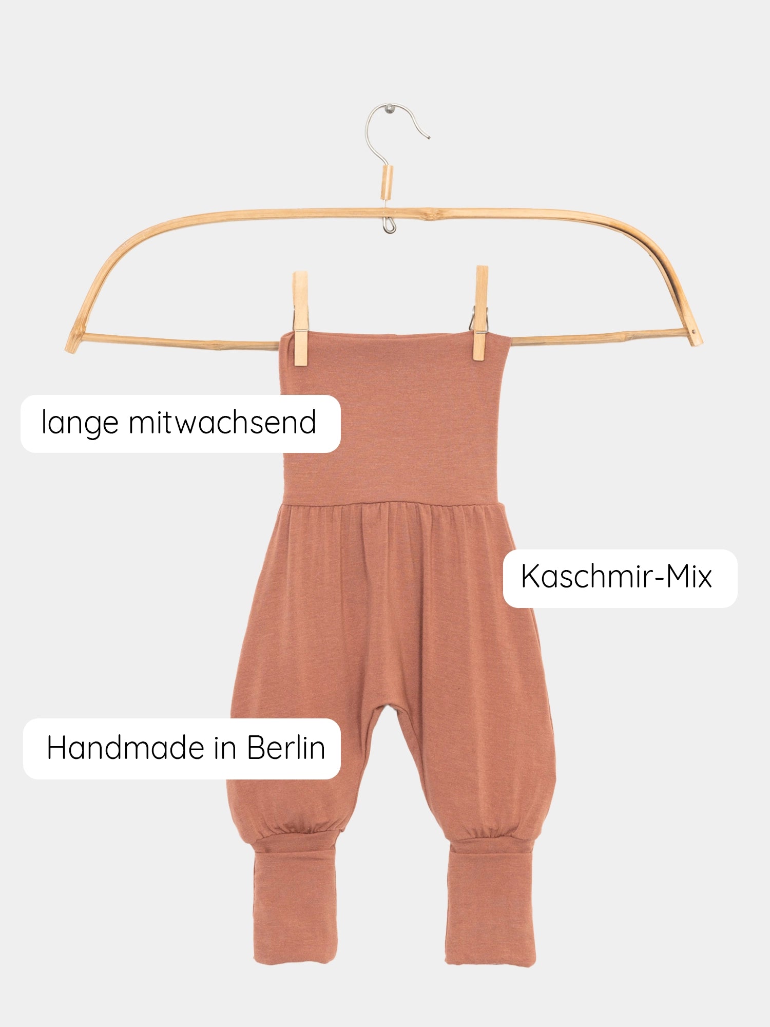 Babyknicker Kaschmir-Mix - Zimt