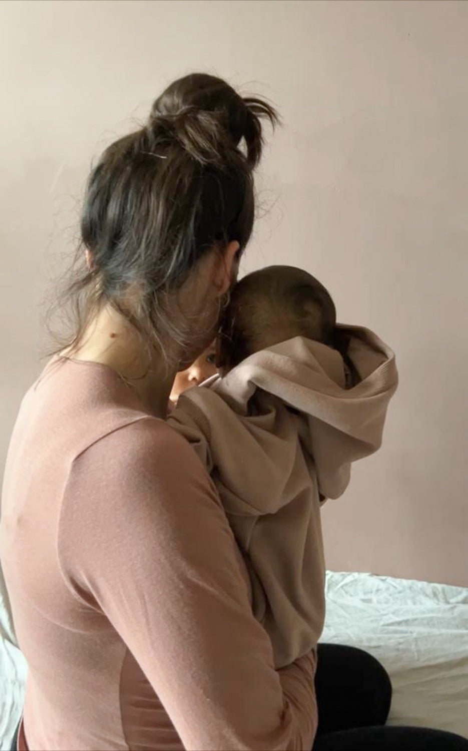 Frauen Langarmshirt Kaschmir-Mix - Zimt