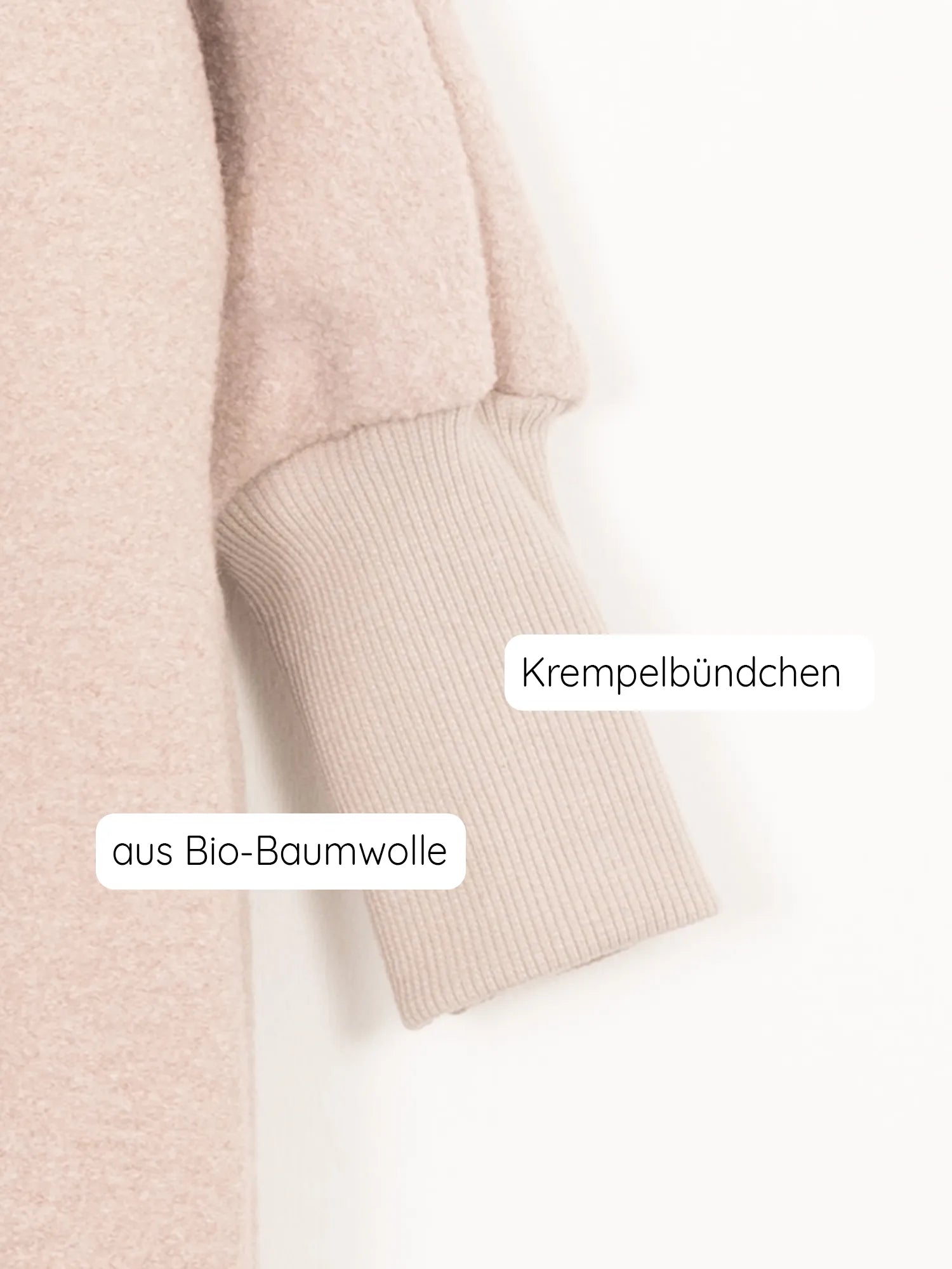 Cuddly wool suit - sand