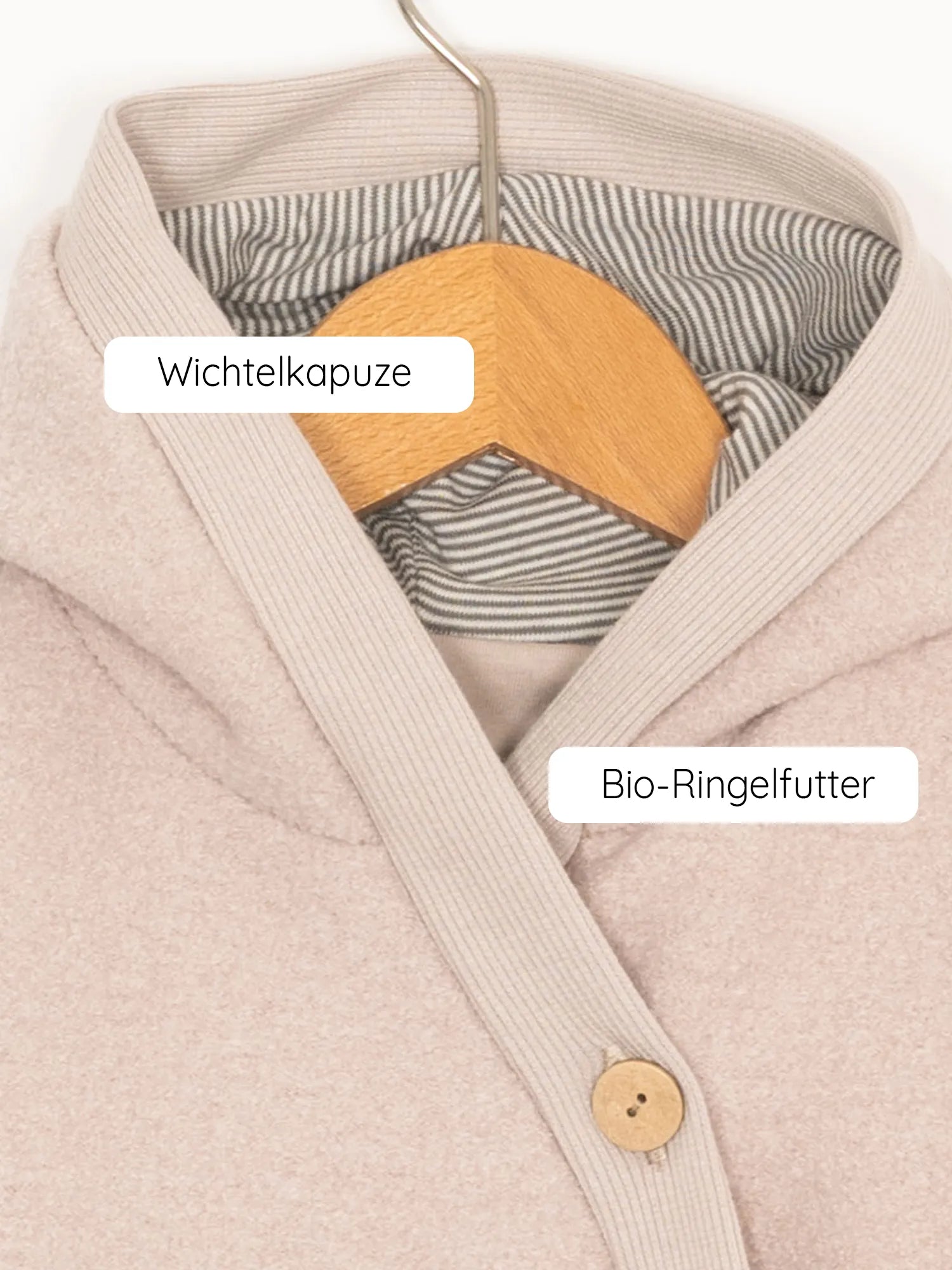 Cuddly wool suit - sand