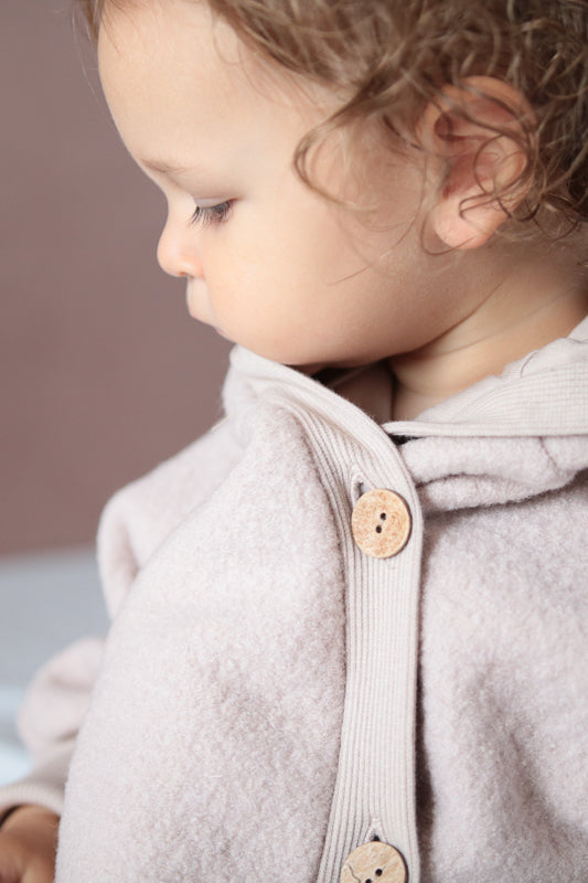 Cuddly wool suit - sand