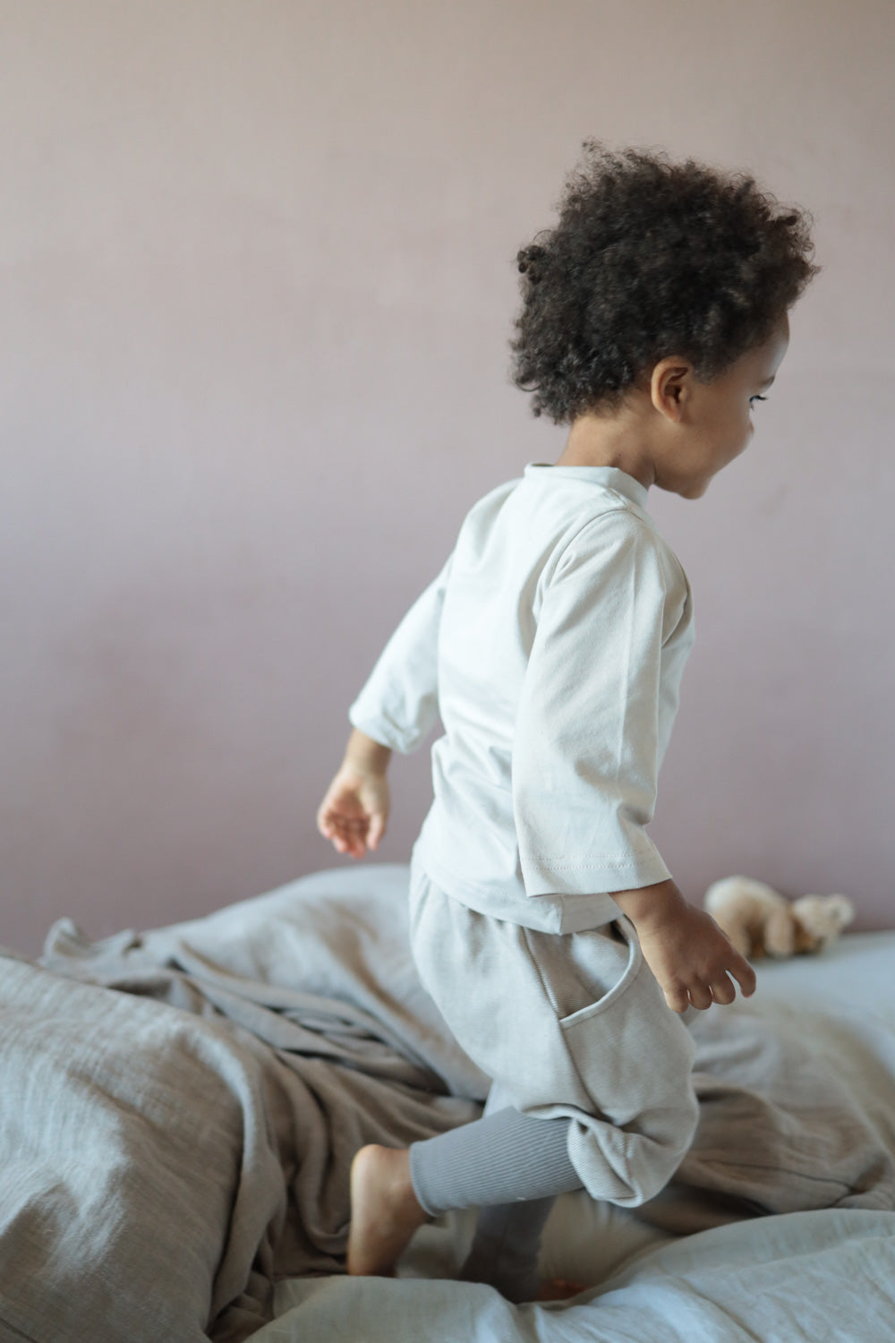 Knickerbocker Feincord Ringel - Sand