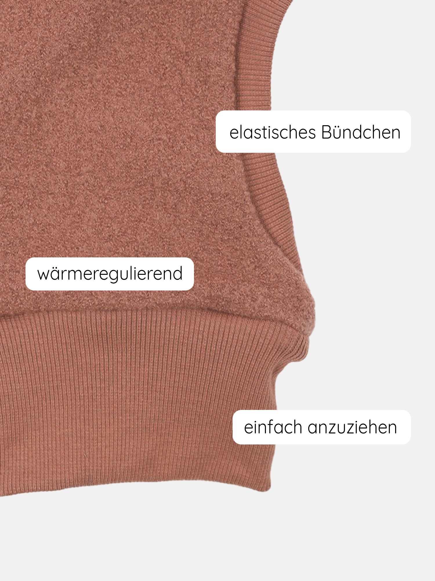 Schlupfmütze Wollwalk - Zimt