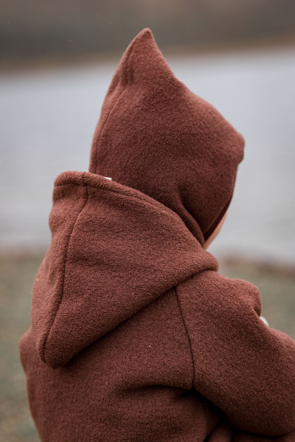 Schlupfmütze Wollwalk - Schoko