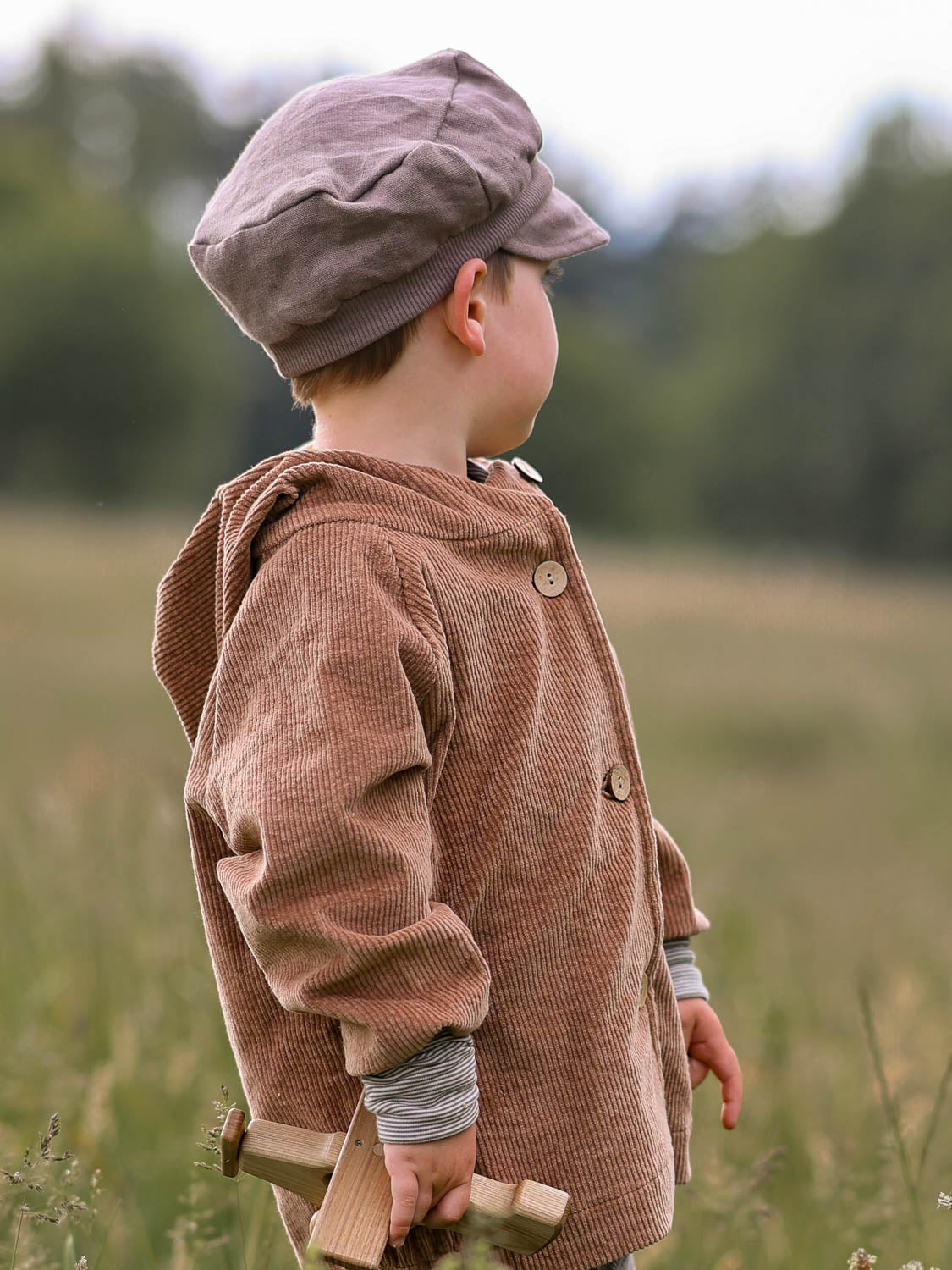 Wichteljacke Breitcord Stretch - Weizen