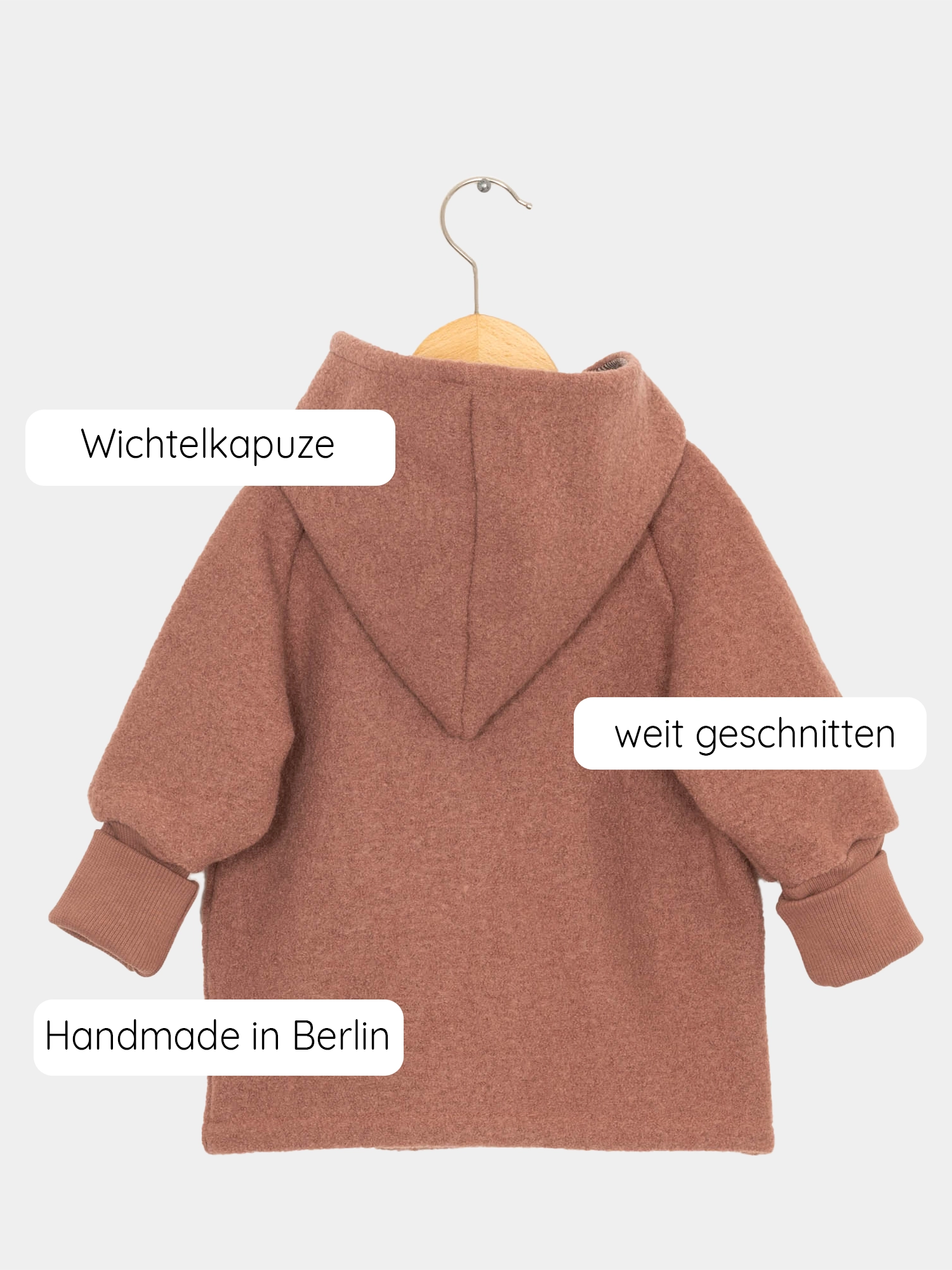 Wool Pixie Jacket - cinnamon