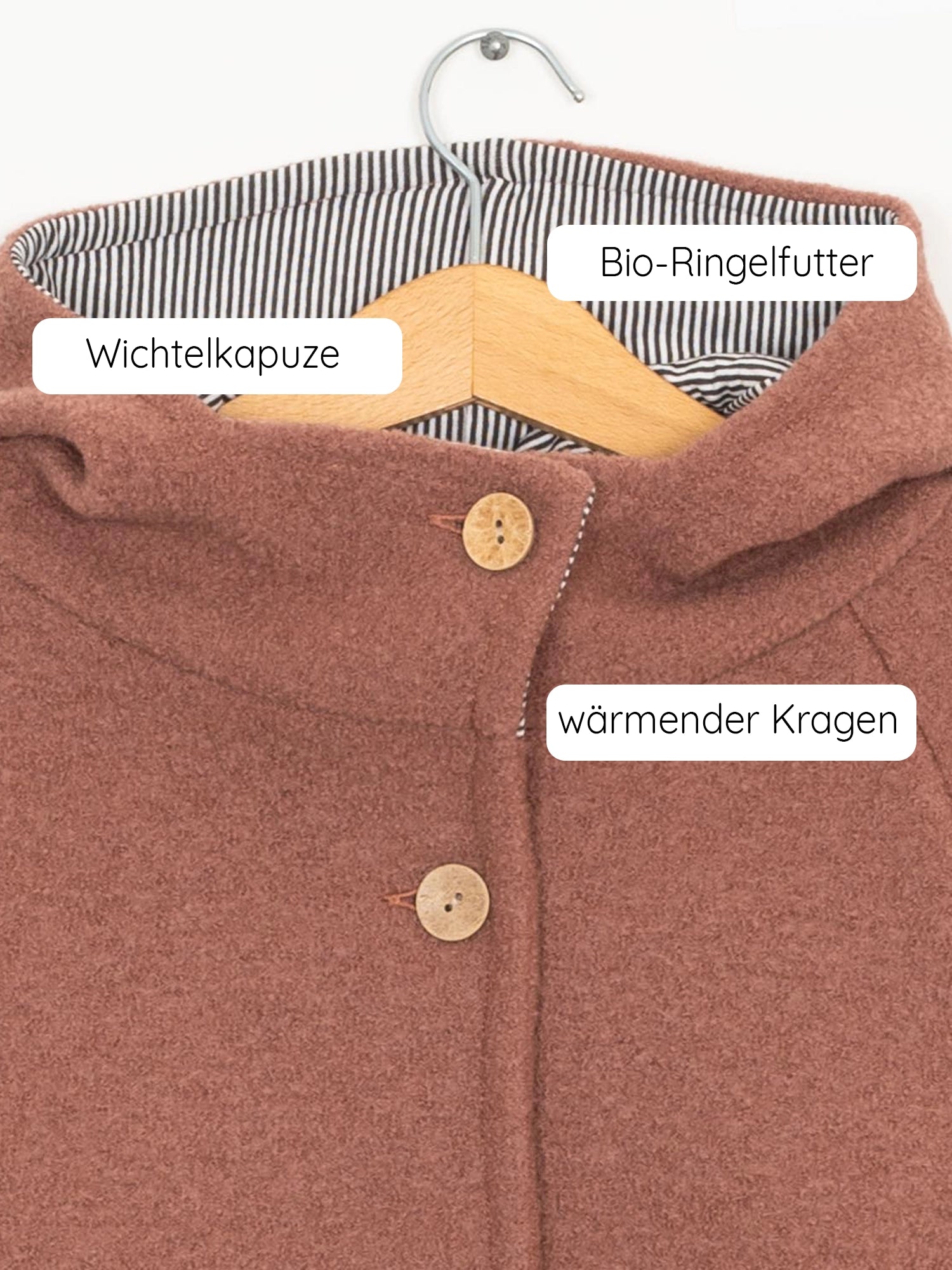 Wool Pixie Jacket - cinnamon