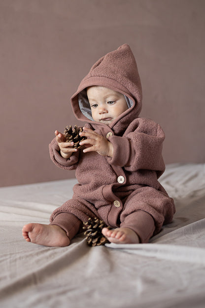 Boiled Wool Overall – Snuggle suit with jersey lining