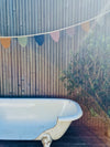Small muslin pennant garland