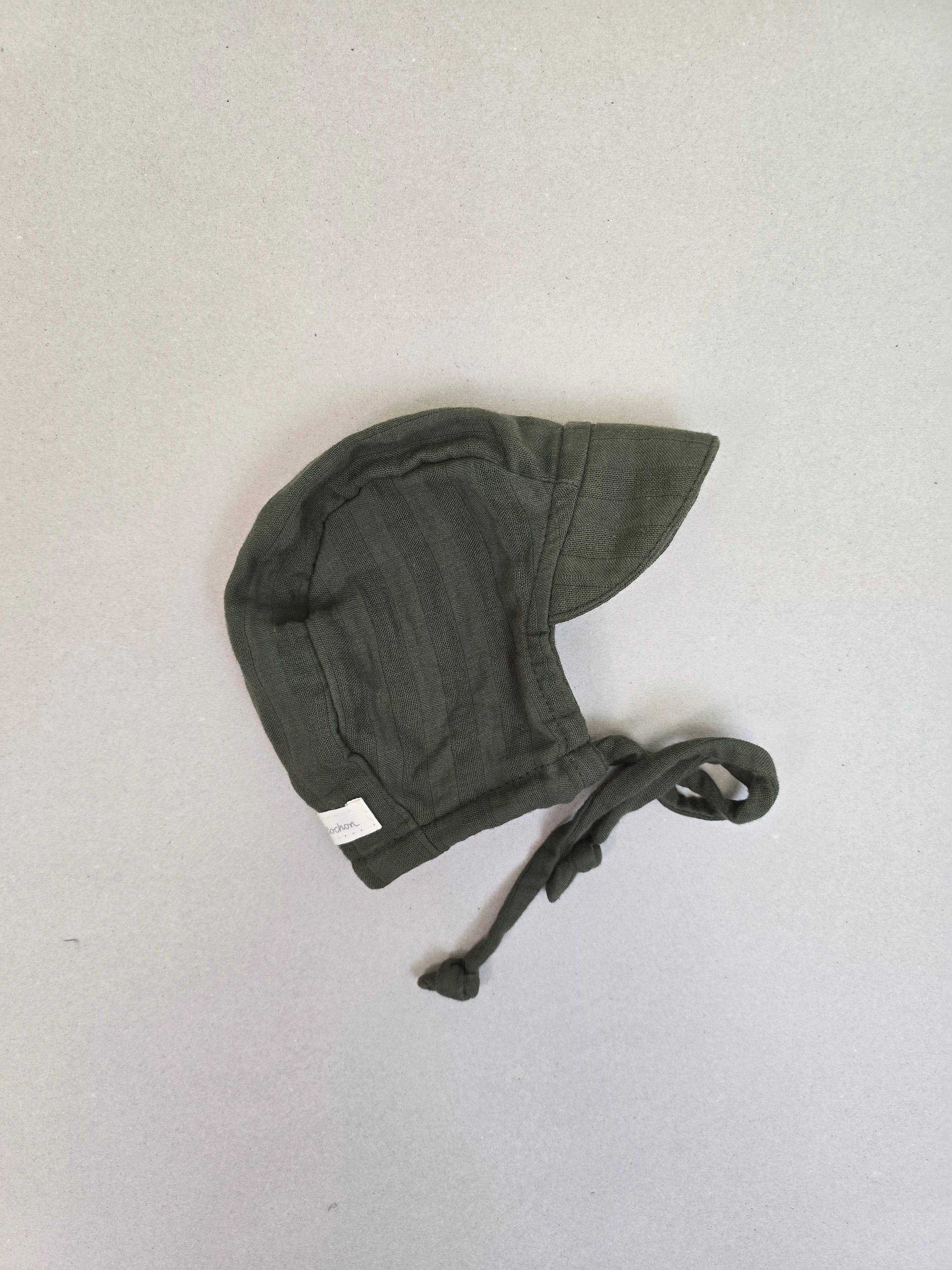 Dwarf hat muslin made from 100% organic cotton - dove