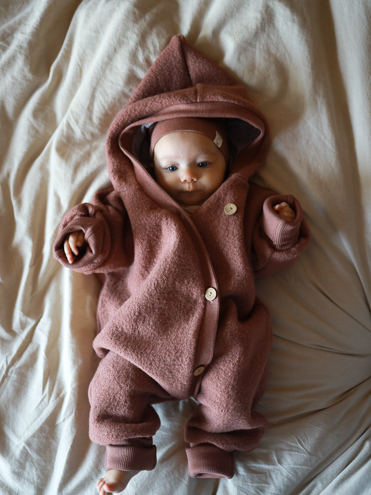 Boiled Wool Overall – Snuggle suit with jersey lining