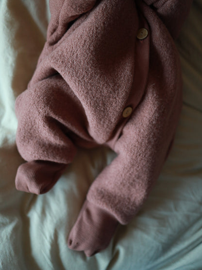 Boiled Wool Overall – Snuggle suit with jersey lining