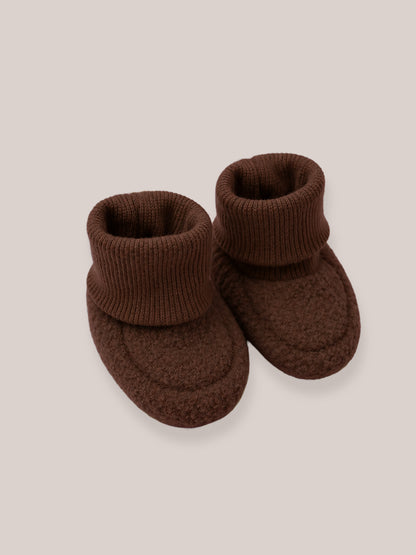 Scarpine per neonati in lana cotta