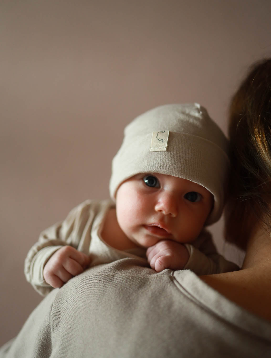 Cashmere blend beanie - sand