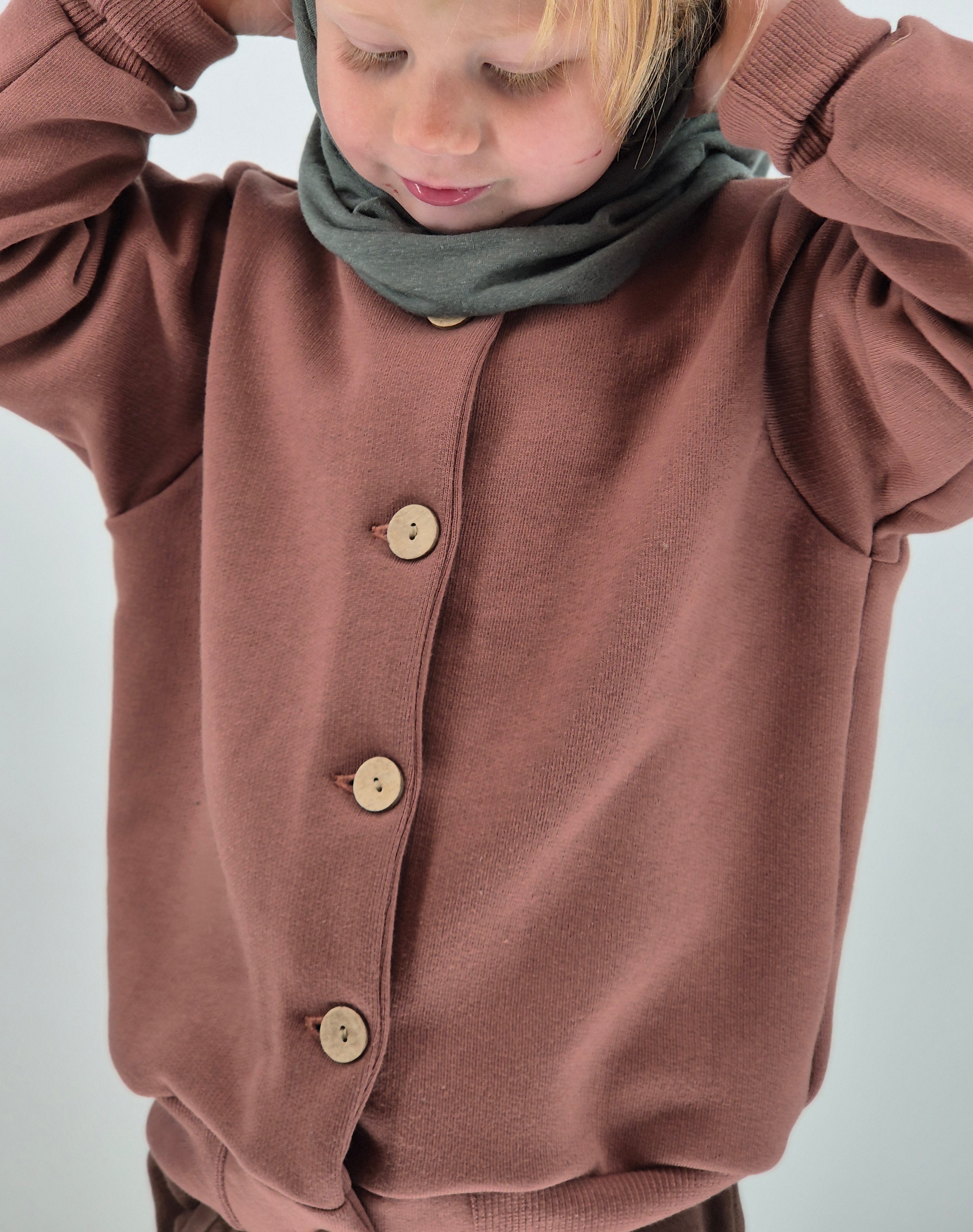 Bomberjacke Bio-Sweat - Zimt