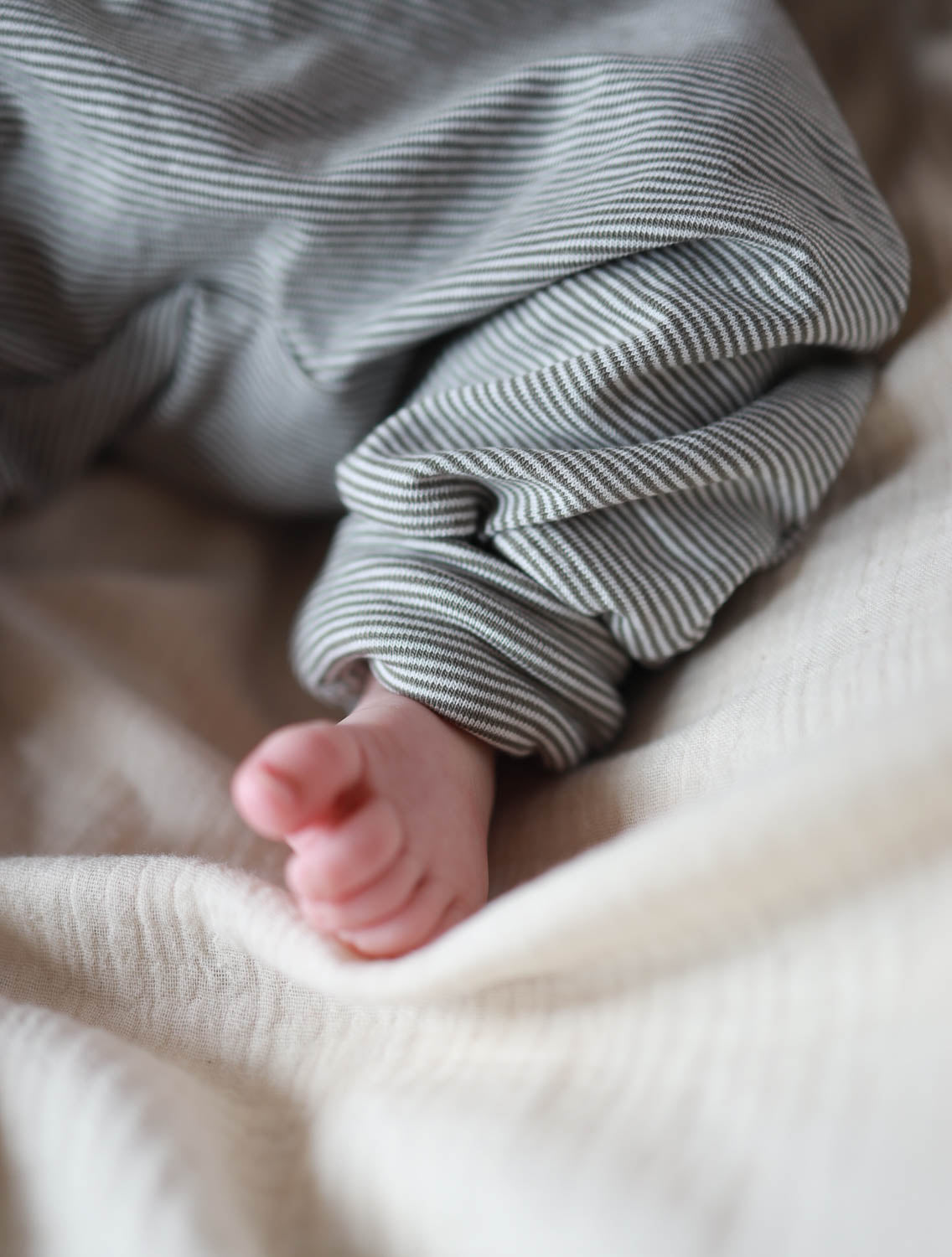 Babyknicker Bio-Baumwolle - Maus Ringel