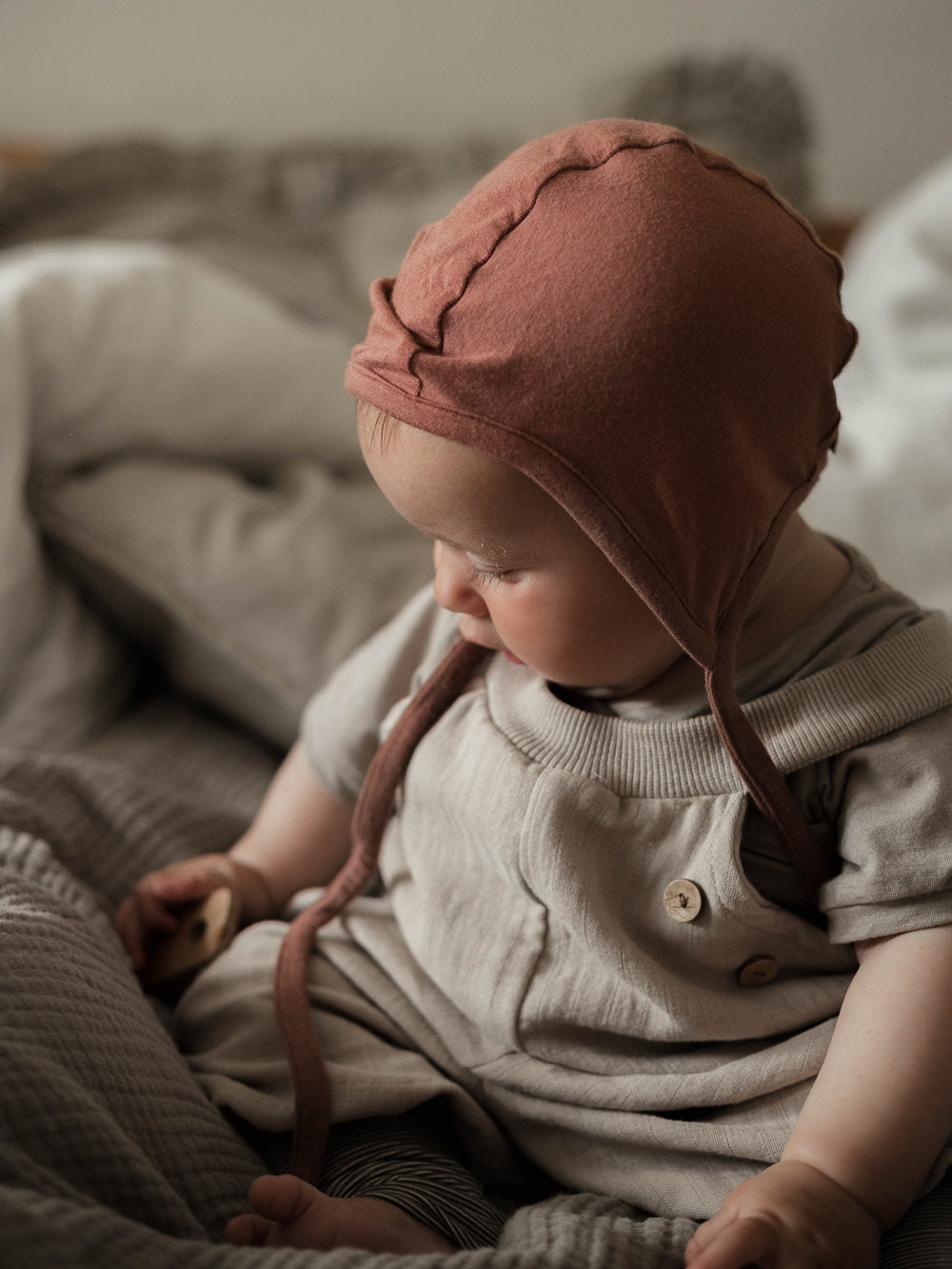 Baby bonnet cashmere mix