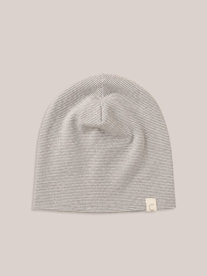 Beanie Organic Cotton - Chocolate Stripes