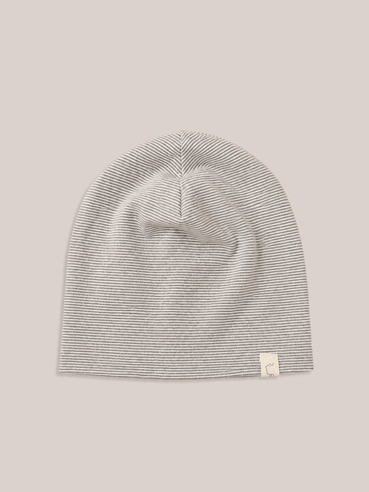 Striped organic cotton beanie