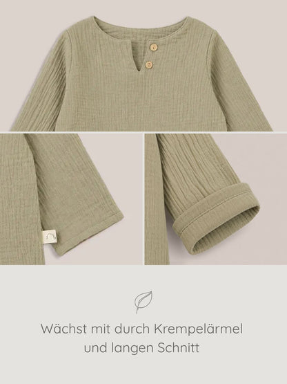 Organic muslin shirt - Dove