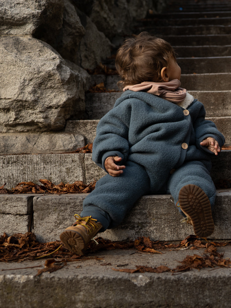 Winter Wollwalk Overall mit Bio-Teddyfutter