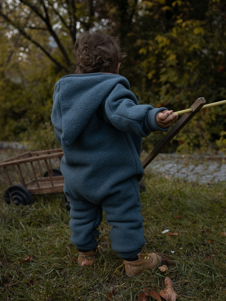 Winter Wollwalk Overall mit Bio-Teddyfutter