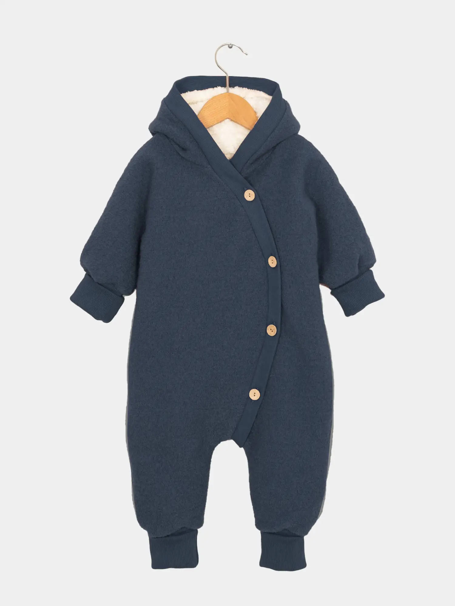 Teddy cuddle suit wool - nougat