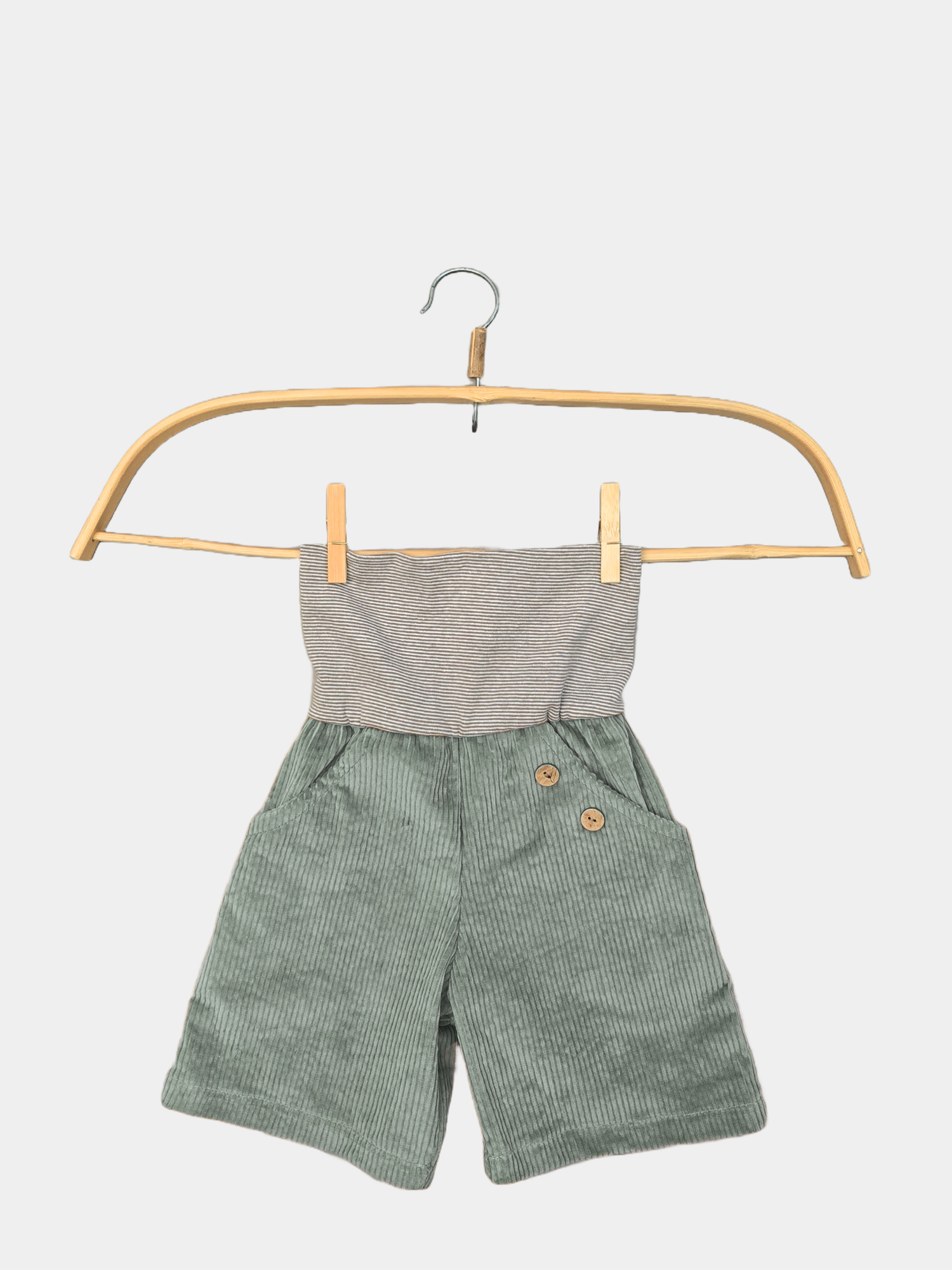 Kurze Buxe Breitcord Aqua