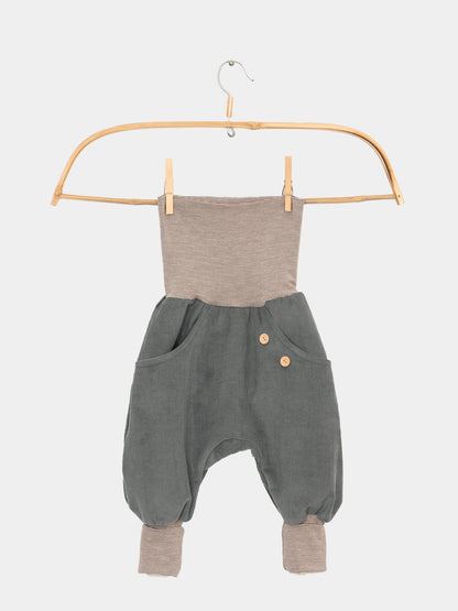 Knickerbocker fine corduroy with striped cuffs - Wheat