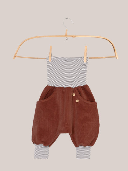 Knickerbocker Breitcord mit Ringelbündchen