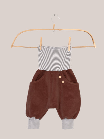 Knickerbocker Breitcord mit Ringelbündchen