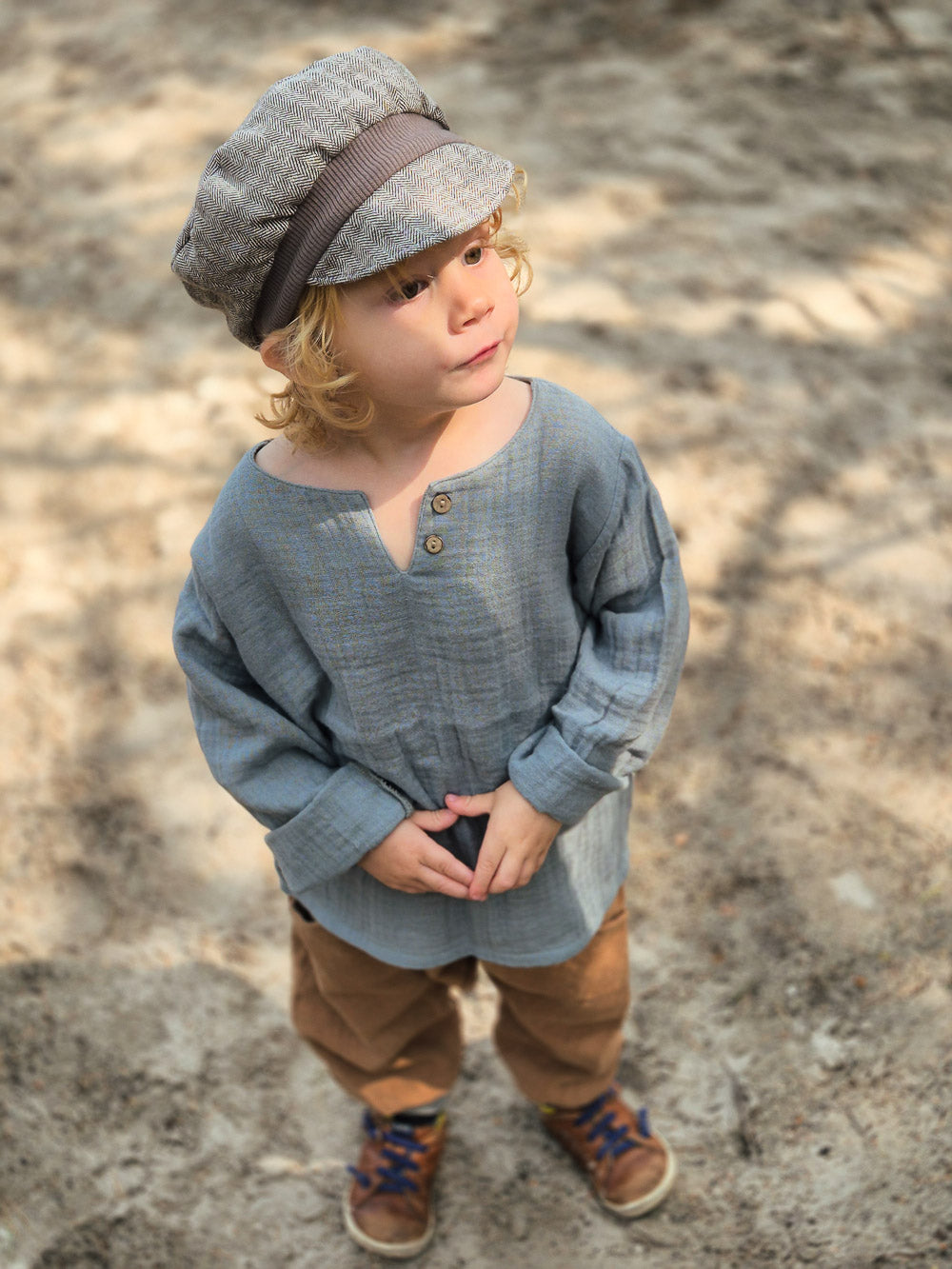Organic muslin shirt - Dove